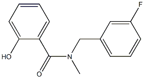 N-[(3-fluorophenyl)methyl]-2-hydroxy-N-methylbenzamide Struktur