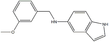 N-[(3-methoxyphenyl)methyl]-1H-indol-5-amine Struktur