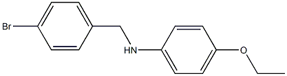 N-[(4-bromophenyl)methyl]-4-ethoxyaniline Struktur