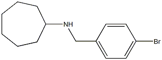 N-[(4-bromophenyl)methyl]cycloheptanamine Struktur