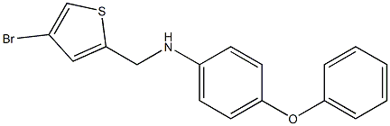 N-[(4-bromothiophen-2-yl)methyl]-4-phenoxyaniline Struktur