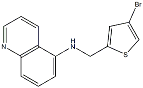 N-[(4-bromothiophen-2-yl)methyl]quinolin-5-amine Struktur