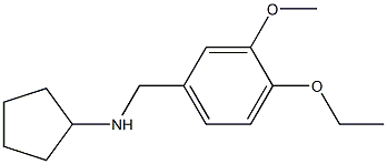 N-[(4-ethoxy-3-methoxyphenyl)methyl]cyclopentanamine Struktur