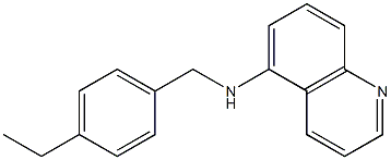 N-[(4-ethylphenyl)methyl]quinolin-5-amine Struktur