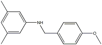 N-[(4-methoxyphenyl)methyl]-3,5-dimethylaniline Struktur