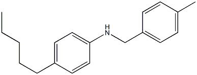 N-[(4-methylphenyl)methyl]-4-pentylaniline Struktur