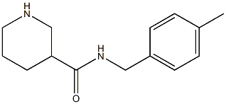 N-[(4-methylphenyl)methyl]piperidine-3-carboxamide Struktur