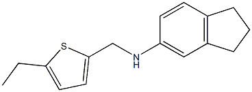 N-[(5-ethylthiophen-2-yl)methyl]-2,3-dihydro-1H-inden-5-amine Struktur