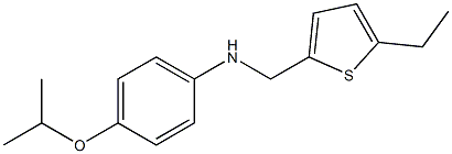 N-[(5-ethylthiophen-2-yl)methyl]-4-(propan-2-yloxy)aniline Struktur