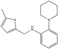 N-[(5-methylthiophen-2-yl)methyl]-2-(piperidin-1-yl)aniline Struktur