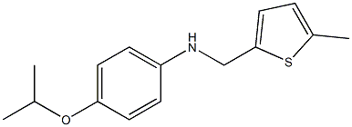 N-[(5-methylthiophen-2-yl)methyl]-4-(propan-2-yloxy)aniline Struktur