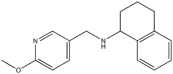 N-[(6-methoxypyridin-3-yl)methyl]-1,2,3,4-tetrahydronaphthalen-1-amine Struktur