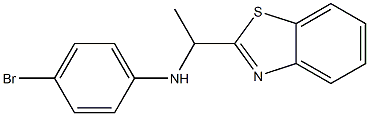 N-[1-(1,3-benzothiazol-2-yl)ethyl]-4-bromoaniline Struktur