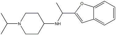 N-[1-(1-benzofuran-2-yl)ethyl]-1-(propan-2-yl)piperidin-4-amine Struktur