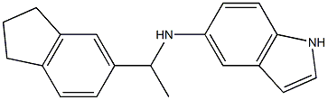 N-[1-(2,3-dihydro-1H-inden-5-yl)ethyl]-1H-indol-5-amine Struktur