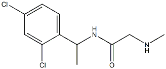 N-[1-(2,4-dichlorophenyl)ethyl]-2-(methylamino)acetamide Struktur