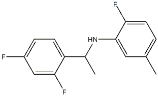 N-[1-(2,4-difluorophenyl)ethyl]-2-fluoro-5-methylaniline Struktur