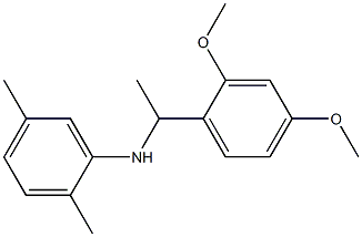 N-[1-(2,4-dimethoxyphenyl)ethyl]-2,5-dimethylaniline Struktur