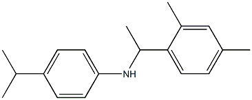 N-[1-(2,4-dimethylphenyl)ethyl]-4-(propan-2-yl)aniline Struktur