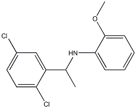 N-[1-(2,5-dichlorophenyl)ethyl]-2-methoxyaniline Struktur