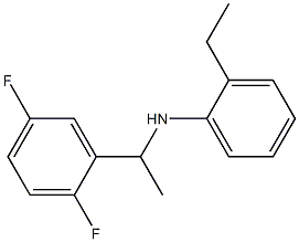 N-[1-(2,5-difluorophenyl)ethyl]-2-ethylaniline Struktur