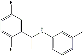 N-[1-(2,5-difluorophenyl)ethyl]-3-methylaniline Struktur