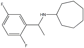 N-[1-(2,5-difluorophenyl)ethyl]cycloheptanamine Struktur