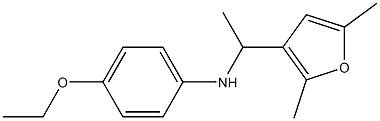 N-[1-(2,5-dimethylfuran-3-yl)ethyl]-4-ethoxyaniline Struktur