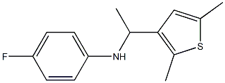 N-[1-(2,5-dimethylthiophen-3-yl)ethyl]-4-fluoroaniline Struktur