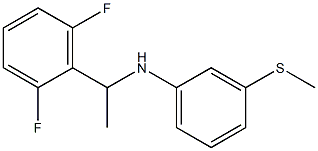 N-[1-(2,6-difluorophenyl)ethyl]-3-(methylsulfanyl)aniline Struktur