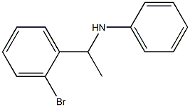 N-[1-(2-bromophenyl)ethyl]aniline Struktur