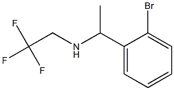 N-[1-(2-bromophenyl)ethyl]-N-(2,2,2-trifluoroethyl)amine Struktur