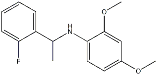 N-[1-(2-fluorophenyl)ethyl]-2,4-dimethoxyaniline Struktur