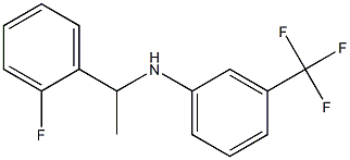 N-[1-(2-fluorophenyl)ethyl]-3-(trifluoromethyl)aniline Struktur