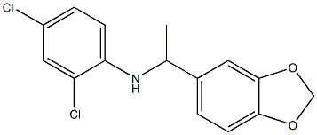 N-[1-(2H-1,3-benzodioxol-5-yl)ethyl]-2,4-dichloroaniline Struktur