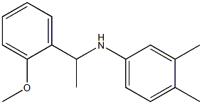 N-[1-(2-methoxyphenyl)ethyl]-3,4-dimethylaniline Struktur