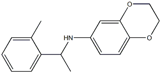 N-[1-(2-methylphenyl)ethyl]-2,3-dihydro-1,4-benzodioxin-6-amine Struktur