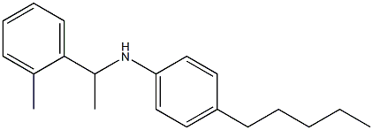 N-[1-(2-methylphenyl)ethyl]-4-pentylaniline Struktur