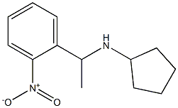 N-[1-(2-nitrophenyl)ethyl]cyclopentanamine Struktur