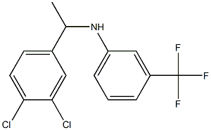 N-[1-(3,4-dichlorophenyl)ethyl]-3-(trifluoromethyl)aniline Struktur