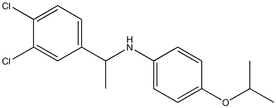 N-[1-(3,4-dichlorophenyl)ethyl]-4-(propan-2-yloxy)aniline Struktur