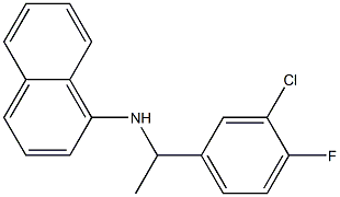 N-[1-(3-chloro-4-fluorophenyl)ethyl]naphthalen-1-amine Struktur