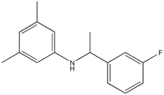 N-[1-(3-fluorophenyl)ethyl]-3,5-dimethylaniline Struktur