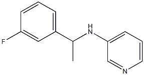 N-[1-(3-fluorophenyl)ethyl]pyridin-3-amine Struktur