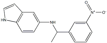 N-[1-(3-nitrophenyl)ethyl]-1H-indol-5-amine Struktur