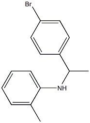 N-[1-(4-bromophenyl)ethyl]-2-methylaniline Struktur