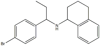 N-[1-(4-bromophenyl)propyl]-1,2,3,4-tetrahydronaphthalen-1-amine Struktur