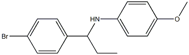 N-[1-(4-bromophenyl)propyl]-4-methoxyaniline Struktur