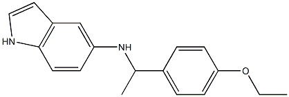 N-[1-(4-ethoxyphenyl)ethyl]-1H-indol-5-amine Struktur