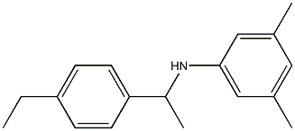 N-[1-(4-ethylphenyl)ethyl]-3,5-dimethylaniline Struktur